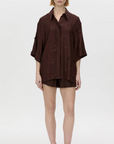 Camilla and Marc Ottilie 2.0 Embroidered Short Chocolate
