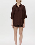 Camilla and Marc Ottilie 2.0 Embroidered Short Chocolate