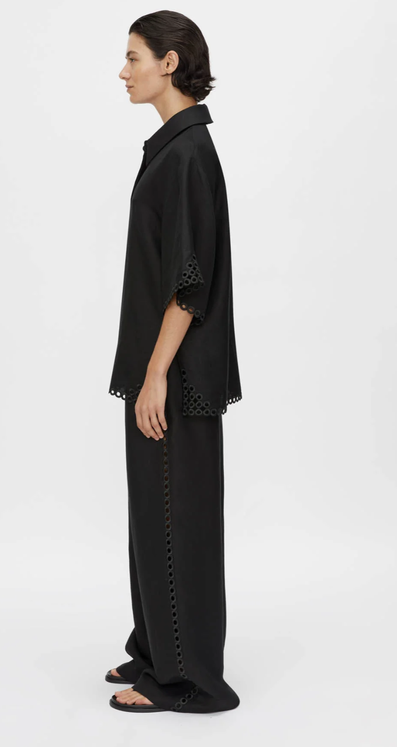 Camilla and Marc Lolani Embroidered Shirt Black