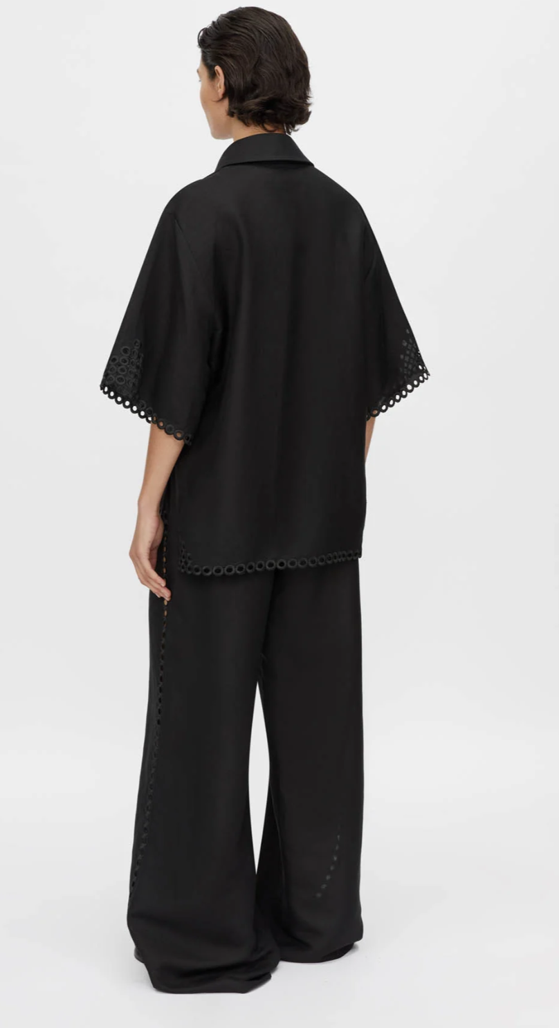 Camilla and Marc Lolani Embroidered Shirt Black