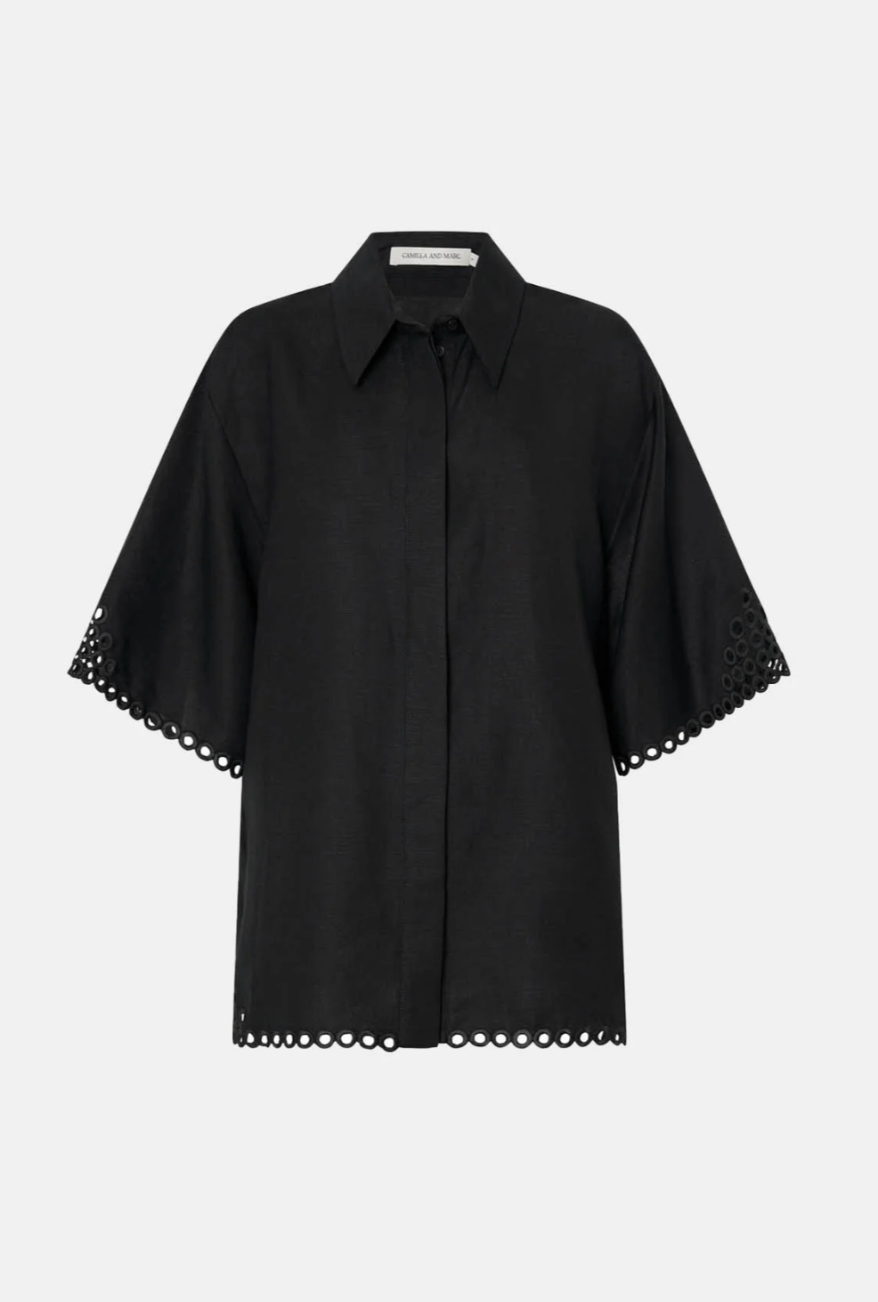Camilla and Marc Lolani Embroidered Shirt Black