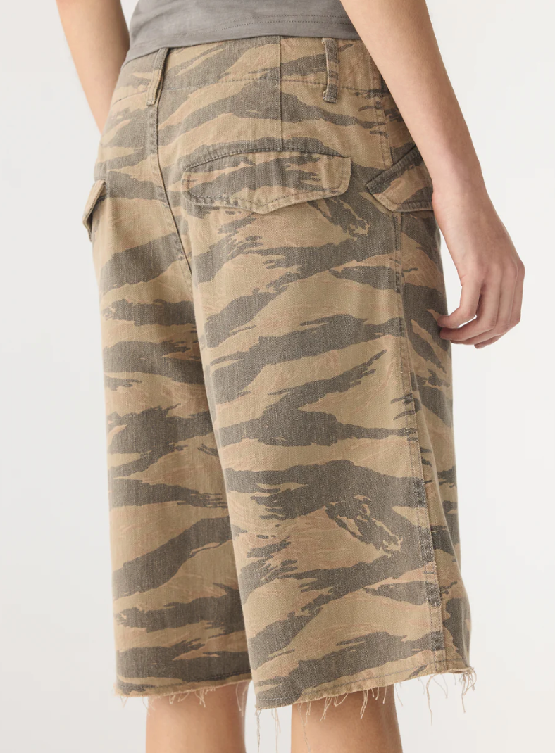 Bassike Camo Utility Cargo Short Camo Print