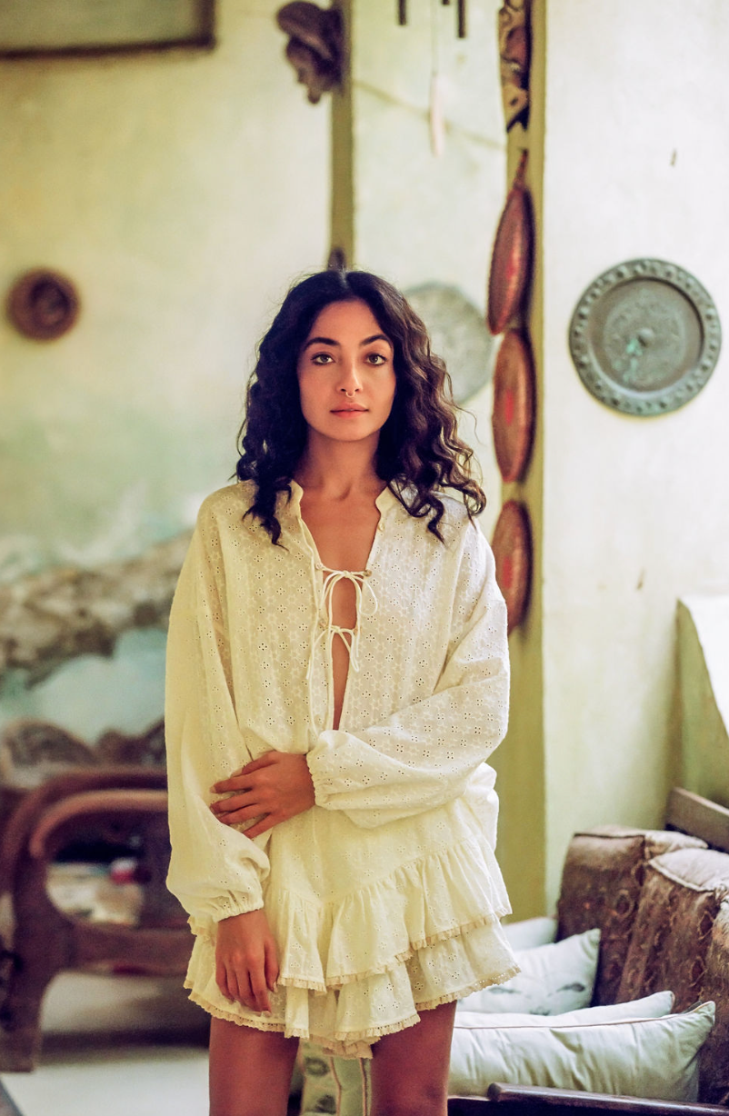 Kinga Csilla Kaya Anglaise Alba Blouse