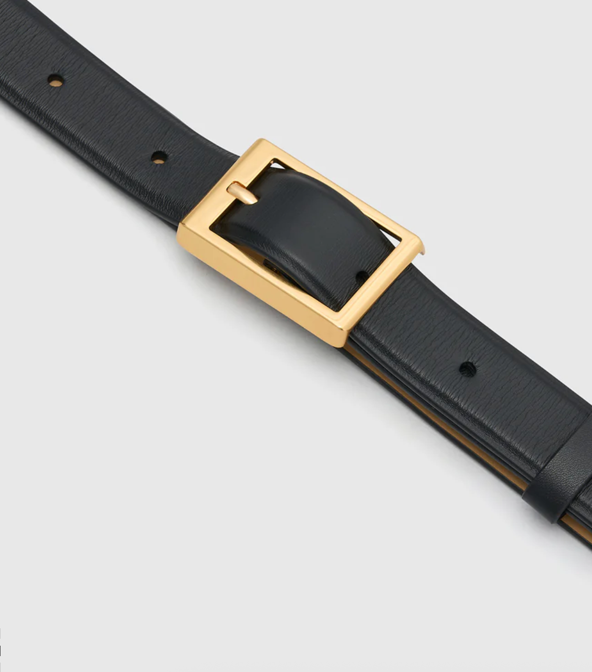 Camilla and Marc Sonny Belt Black Gold Leather