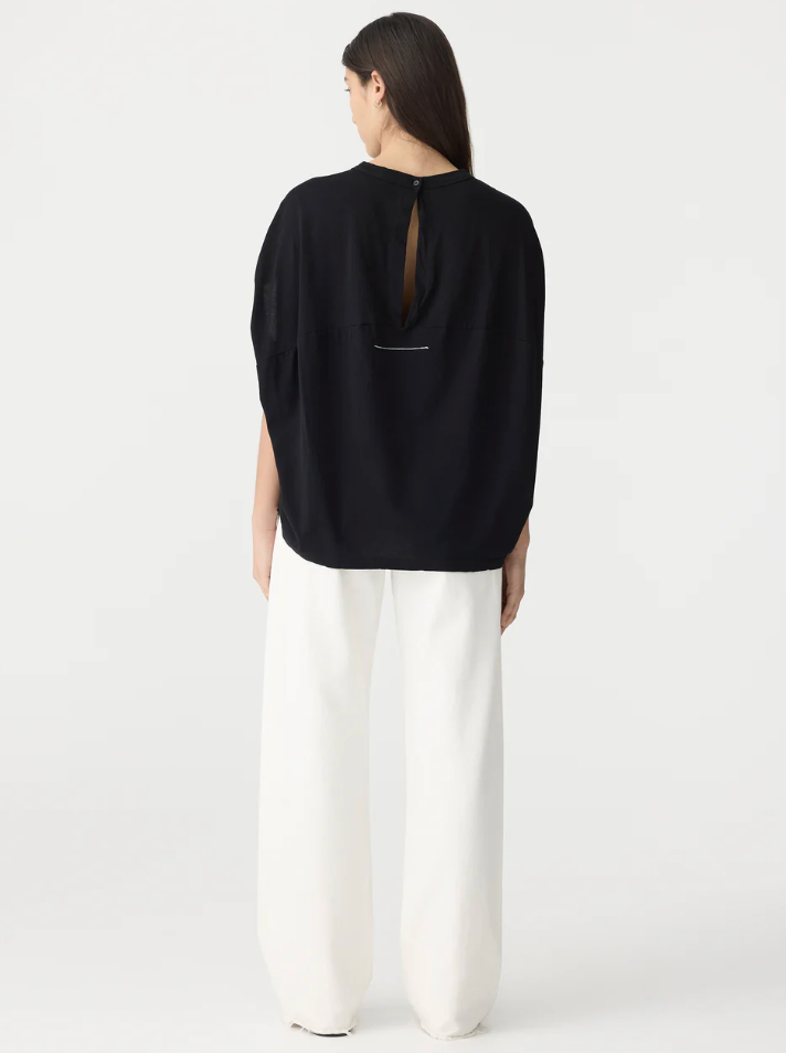 Bassike Circle T Shirt Black