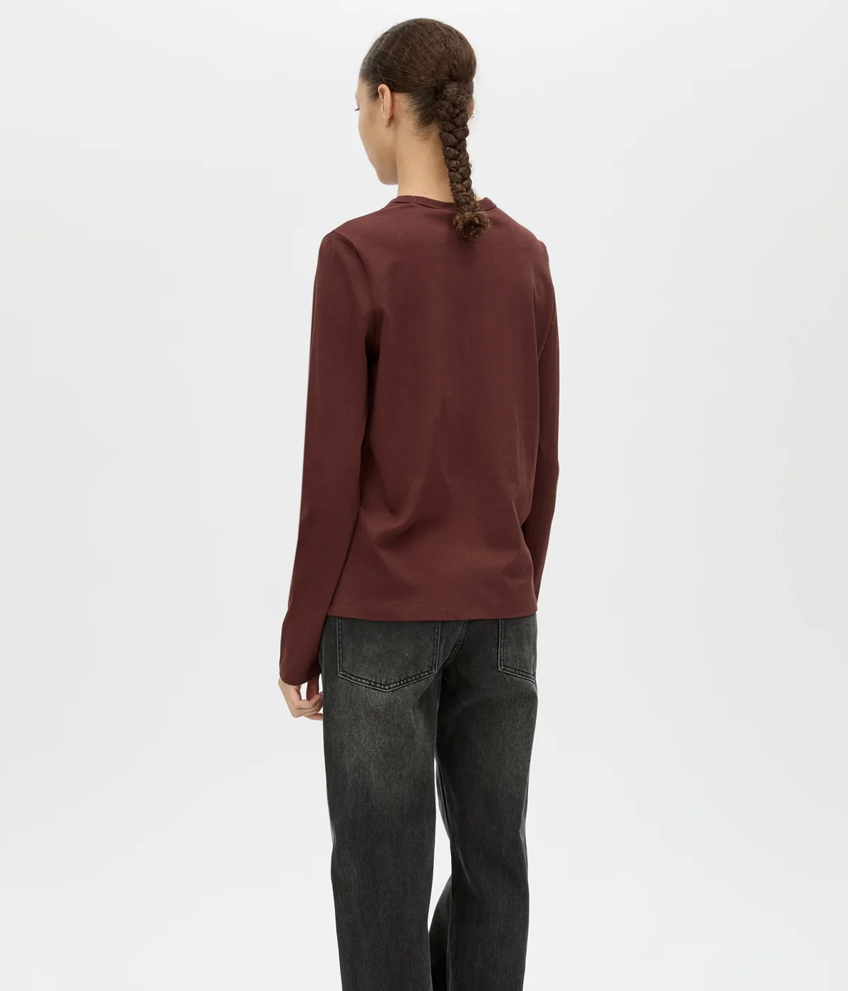 Camilla and Marc Era Long Sleeve Graphic Tee Burgundy