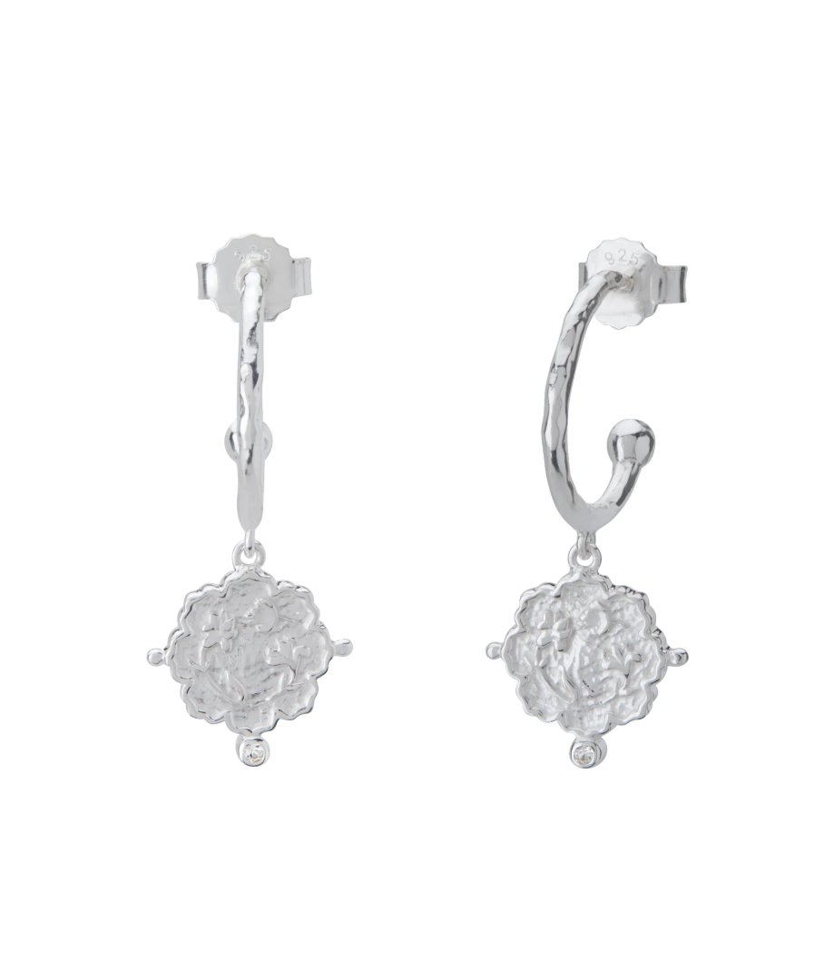 Murkani Loved Always Hoop Earring Sterling Silver