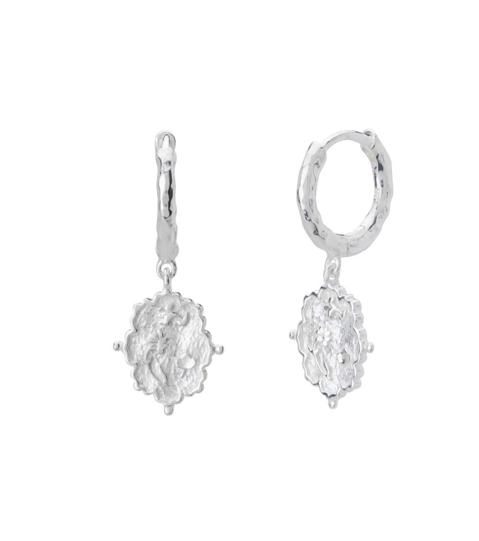Murkani Loved Always Huggie Sterling Silver