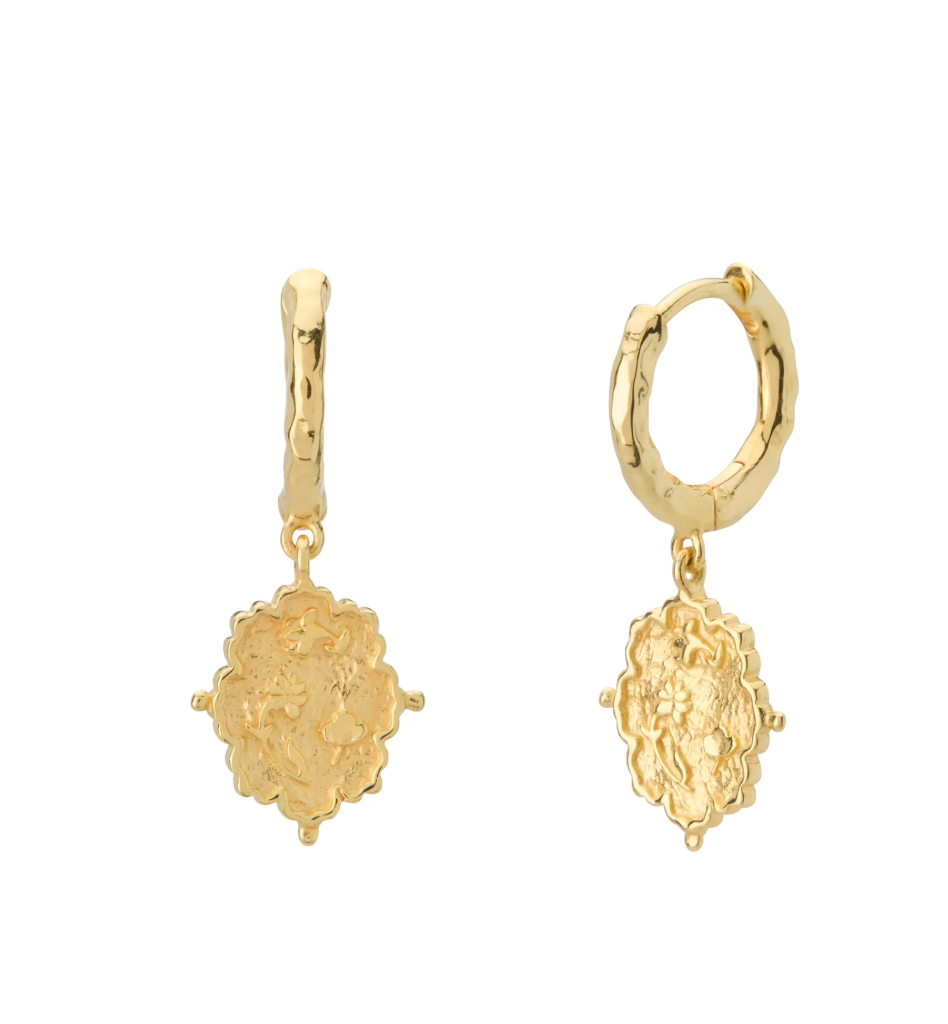Murkani Loved Always Huggie Plated Gold