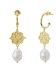 Murkani Loved Always Pearl Earring Gold Plated