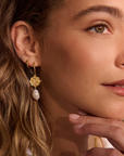 Murkani Loved Always Pearl Earring Gold Plated