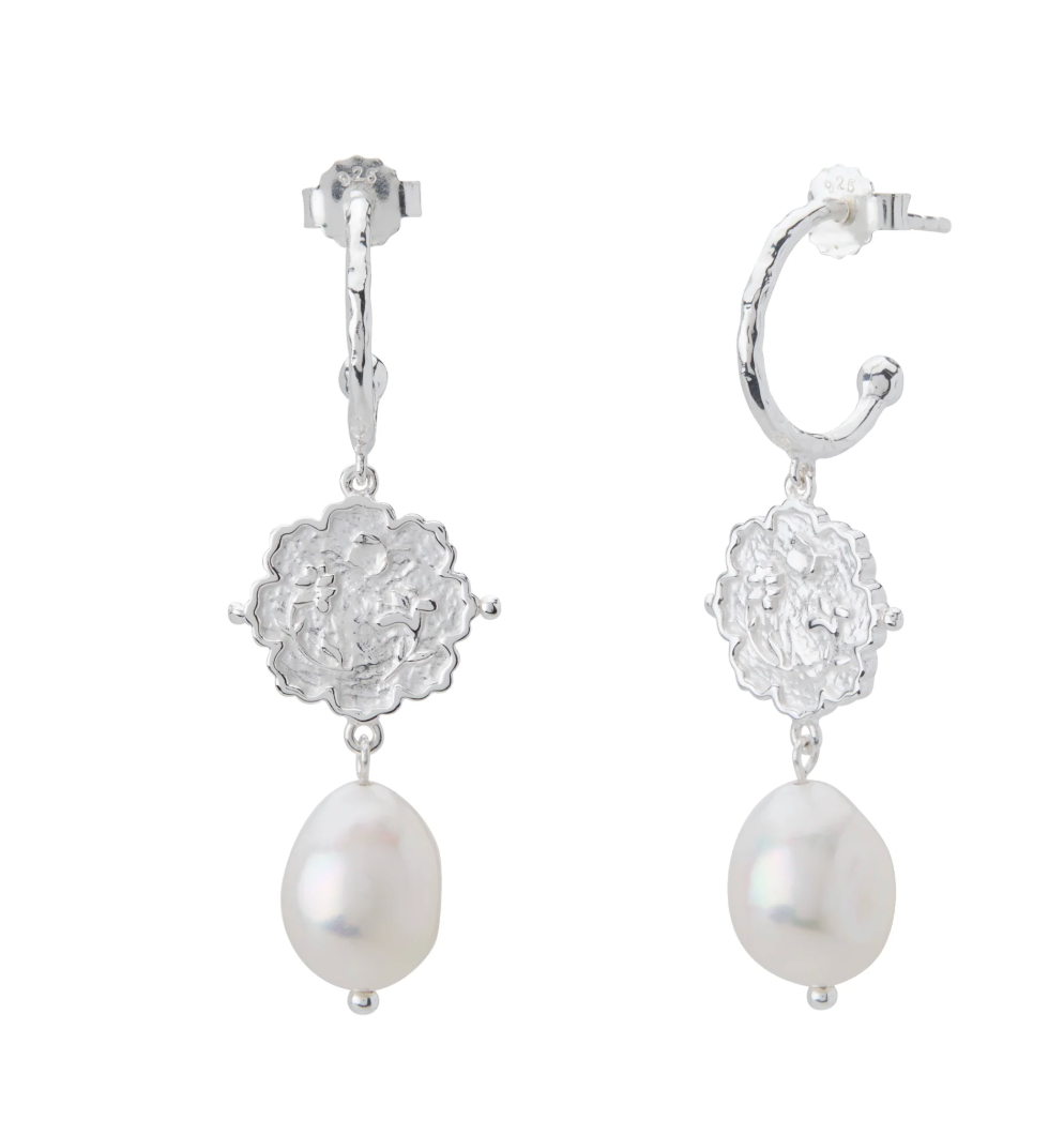 Murkani Loved Always Pearl Earring Sterling Silver