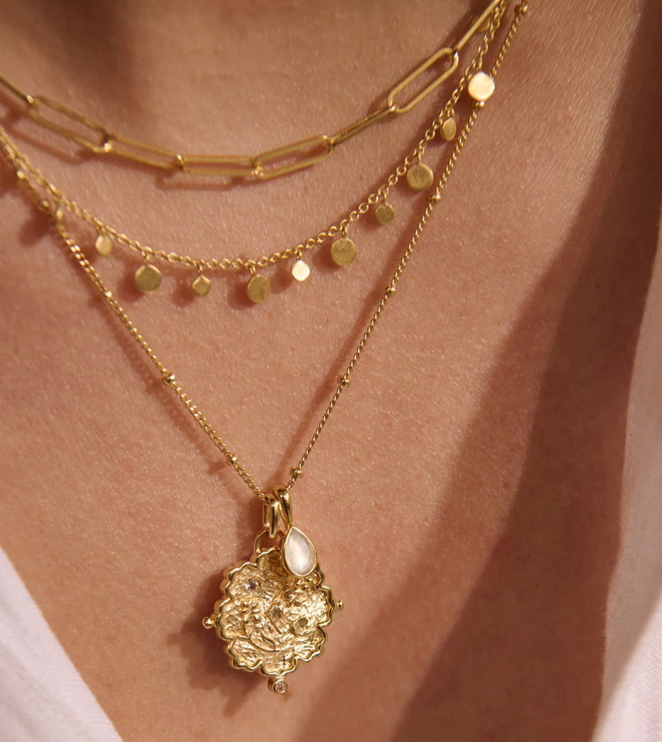 Murkani Loved Always Pendant Necklace Gold Plated