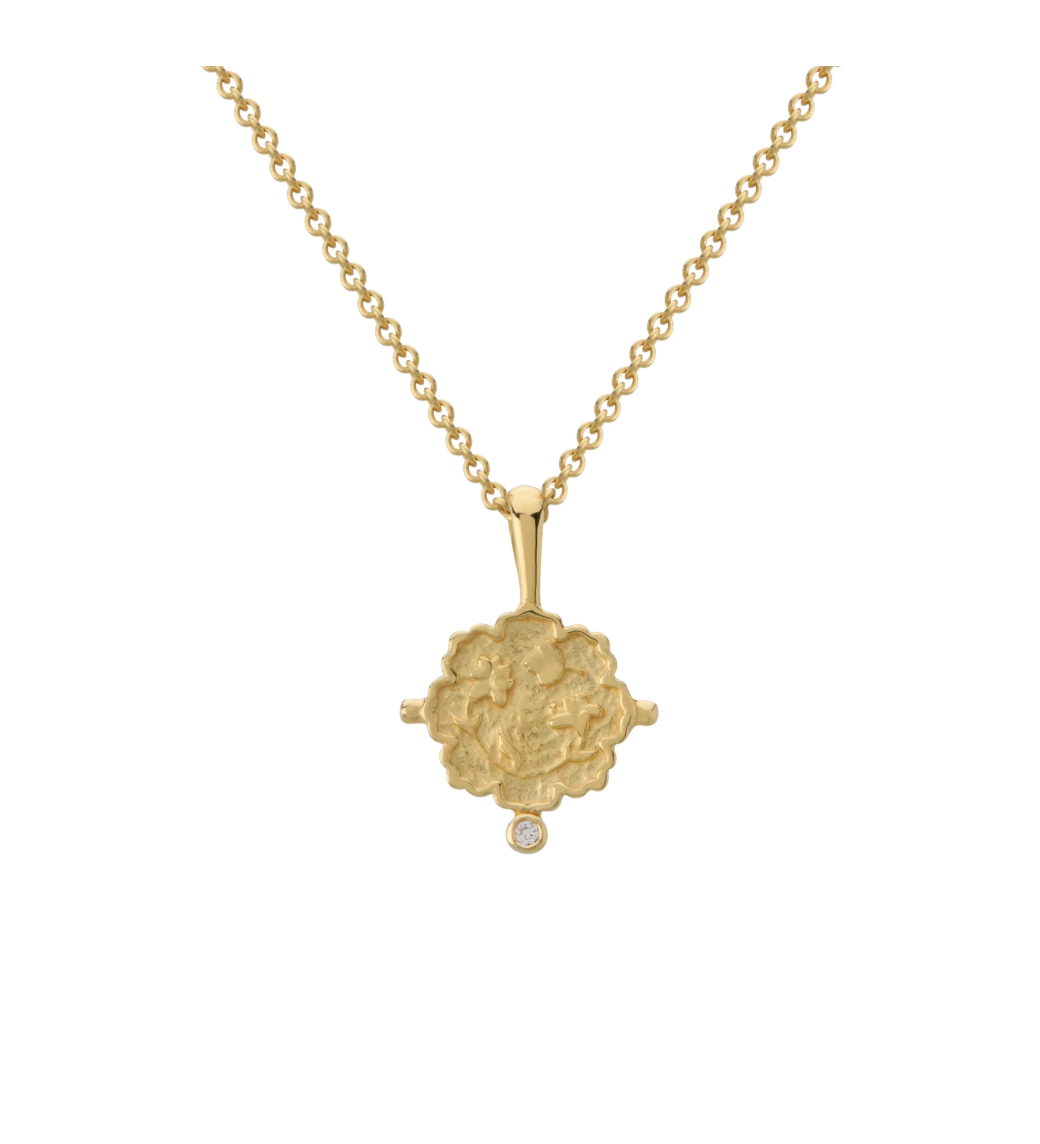 Murkani Loved Always Pendant Necklace Small Gold Plated
