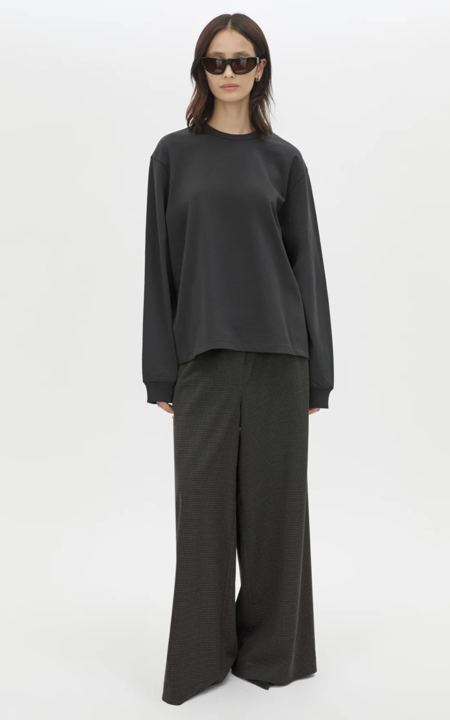 Camilla and Marc Studio Graphic Long Sleeve Tee Coal