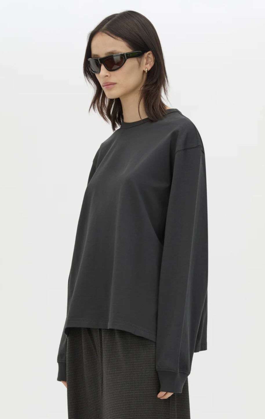 Camilla and Marc Studio Graphic Long Sleeve Tee Coal