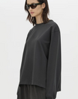 Camilla and Marc Studio Graphic Long Sleeve Tee Coal