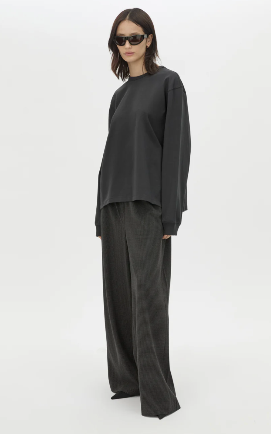 Camilla and Marc Studio Graphic Long Sleeve Tee Coal