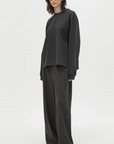 Camilla and Marc Studio Graphic Long Sleeve Tee Coal