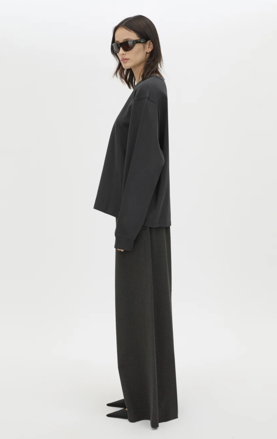 Camilla and Marc Studio Graphic Long Sleeve Tee Coal