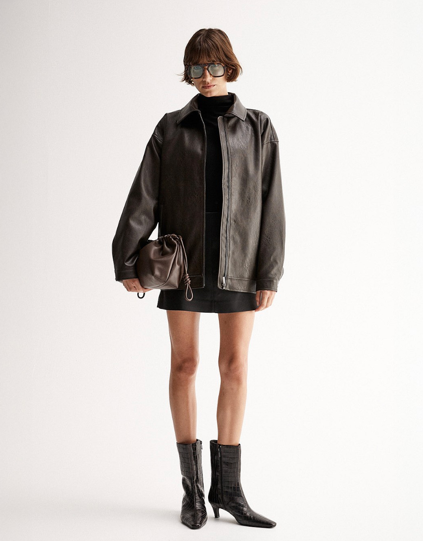 Elka Collective Melton Jacket Chocolate