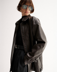 Elka Collective Melton Jacket Chocolate