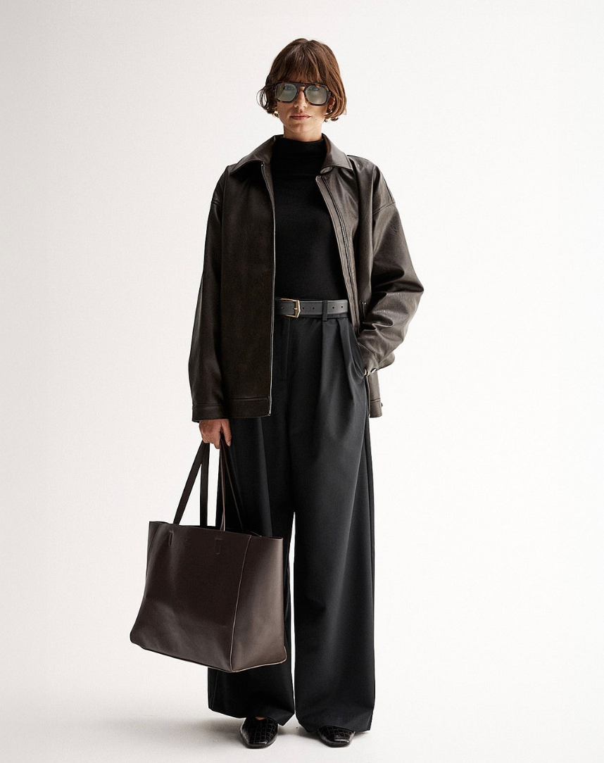 Elka Collective Melton Jacket Chocolate
