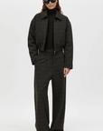 Camilla and Marc Casio Cropped Bomber Charcoal