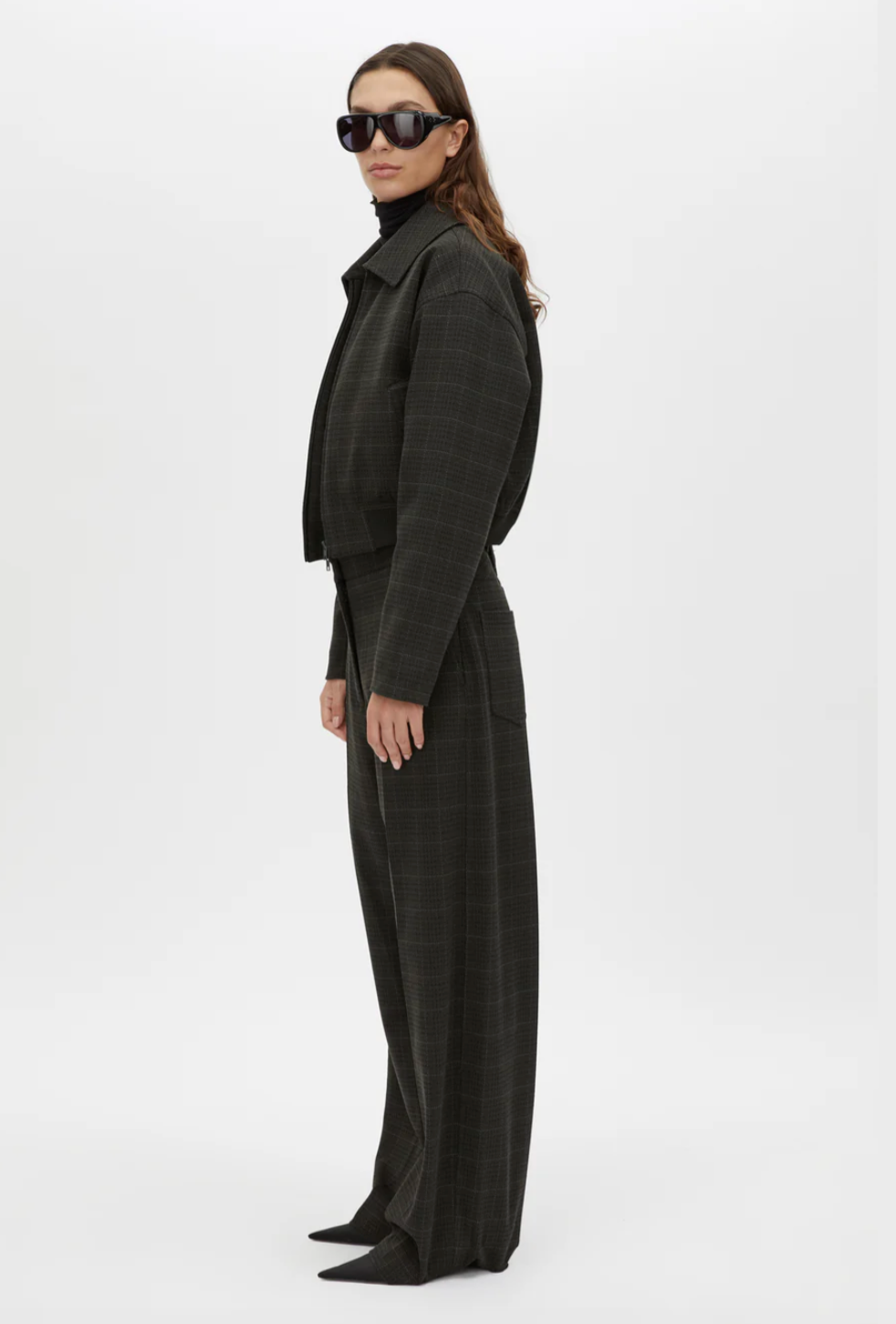 Camilla and Marc Casio Cropped Bomber Charcoal