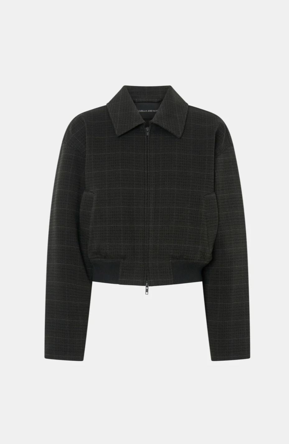 Camilla and Marc Casio Cropped Bomber Charcoal
