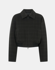 Camilla and Marc Casio Cropped Bomber Charcoal