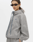 Camilla and Marc Pierce Check Anorak Birch Check