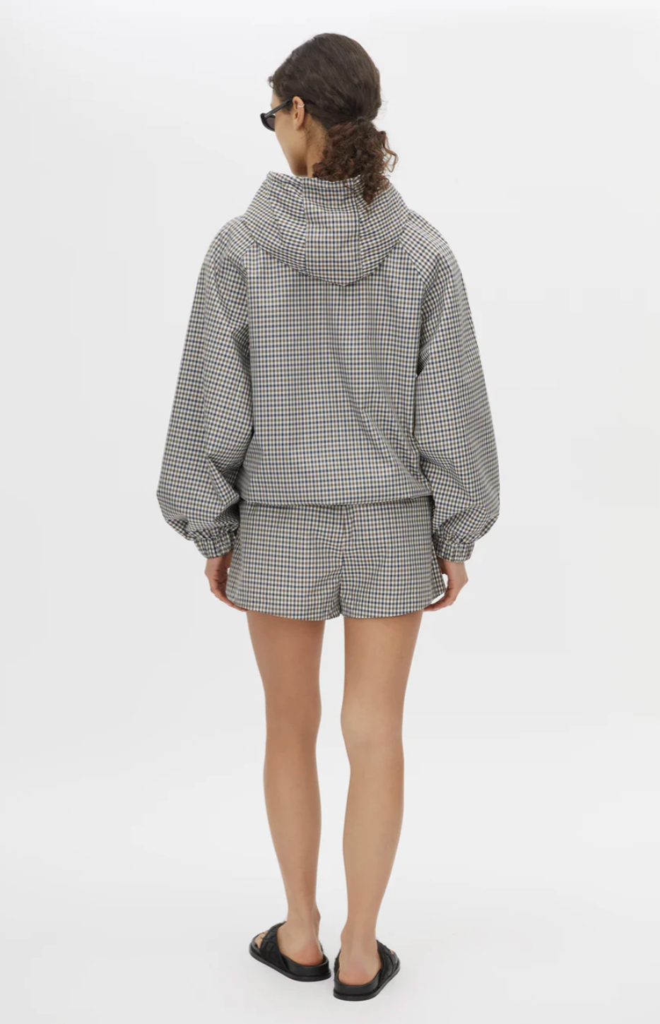Camilla and Marc Pierce Check Anorak Birch Check