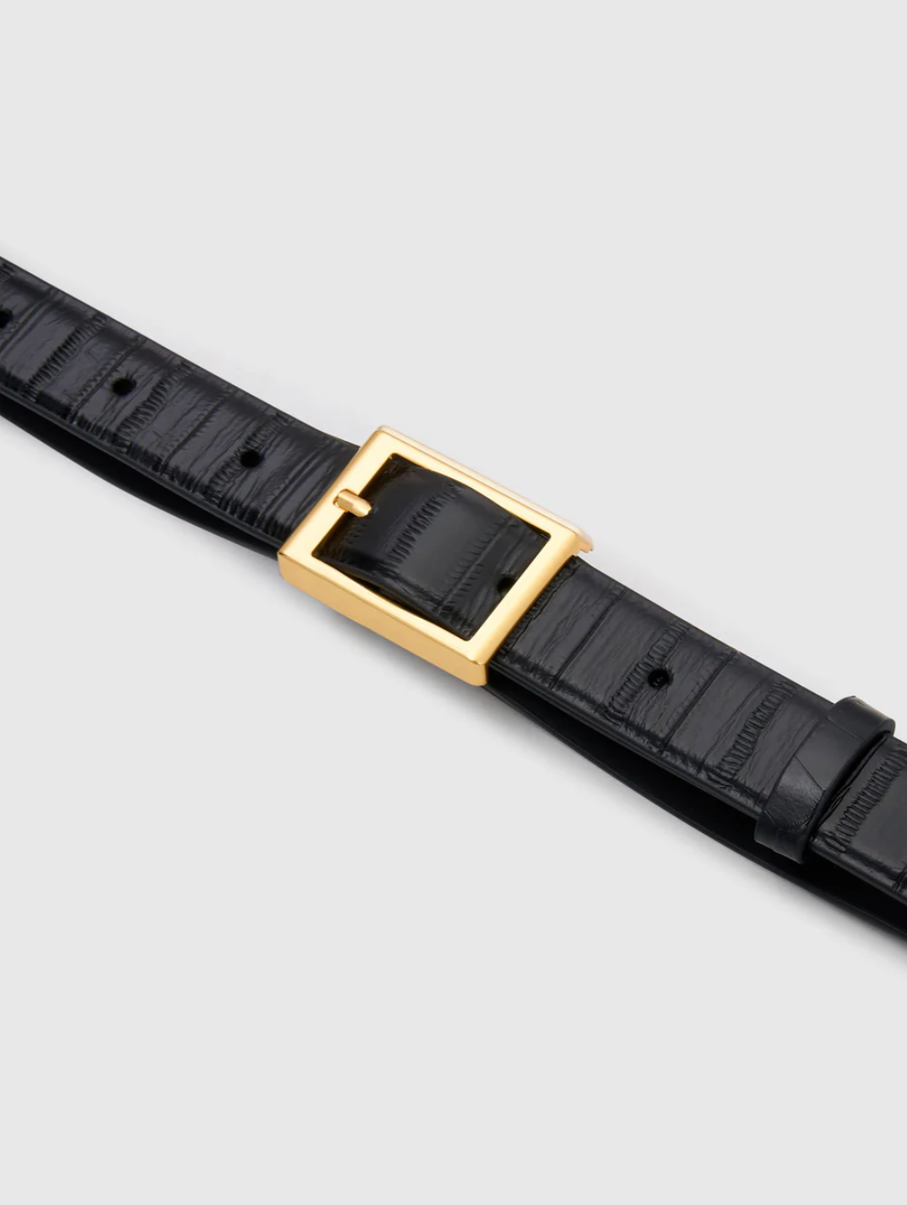 Camilla and marc Sonny Eel Belt Black