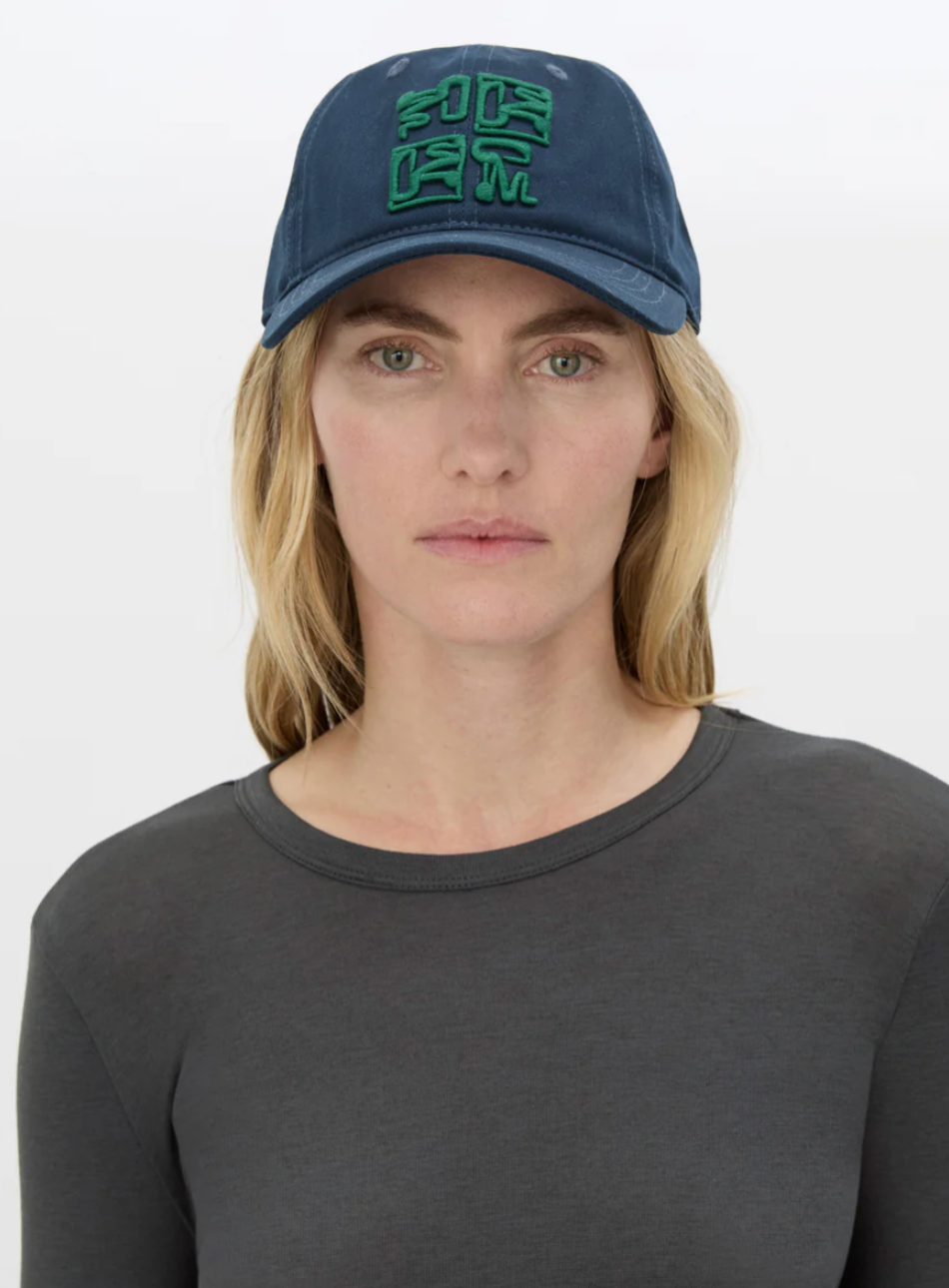 Camilla and Marc Sonora Embroided Logo Cap Dark Emerald