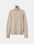 Camilla and Marc Leonie Turtleneck Knit Sweater Oatmeal Marle