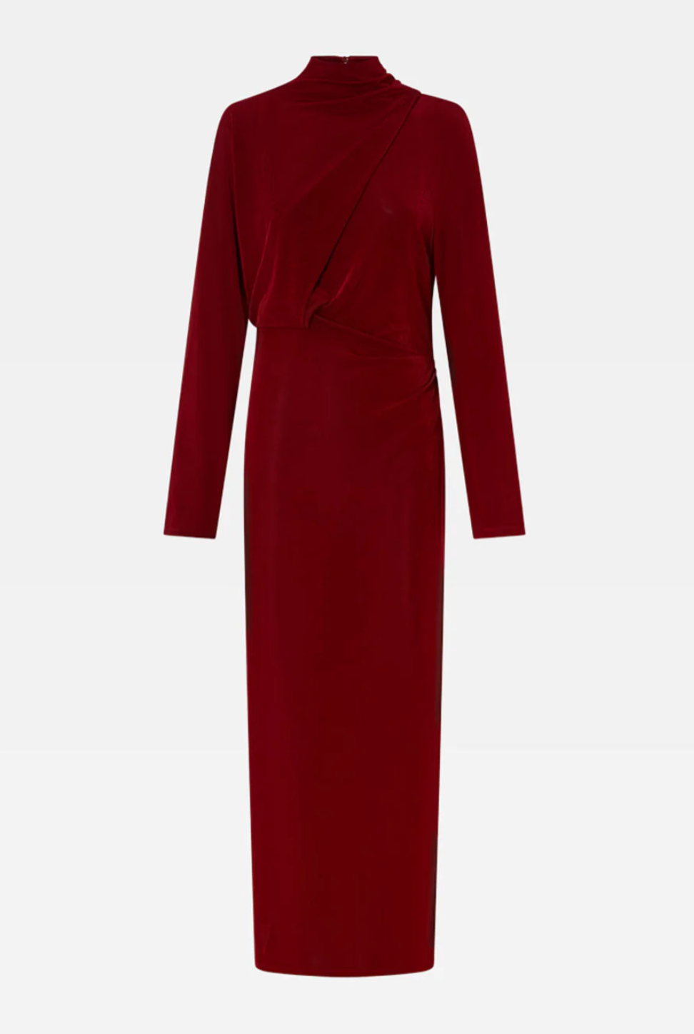 Camilla and Marc Ravine Draped Sleeve Dress Cherry