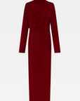 Camilla and Marc Ravine Draped Sleeve Dress Cherry