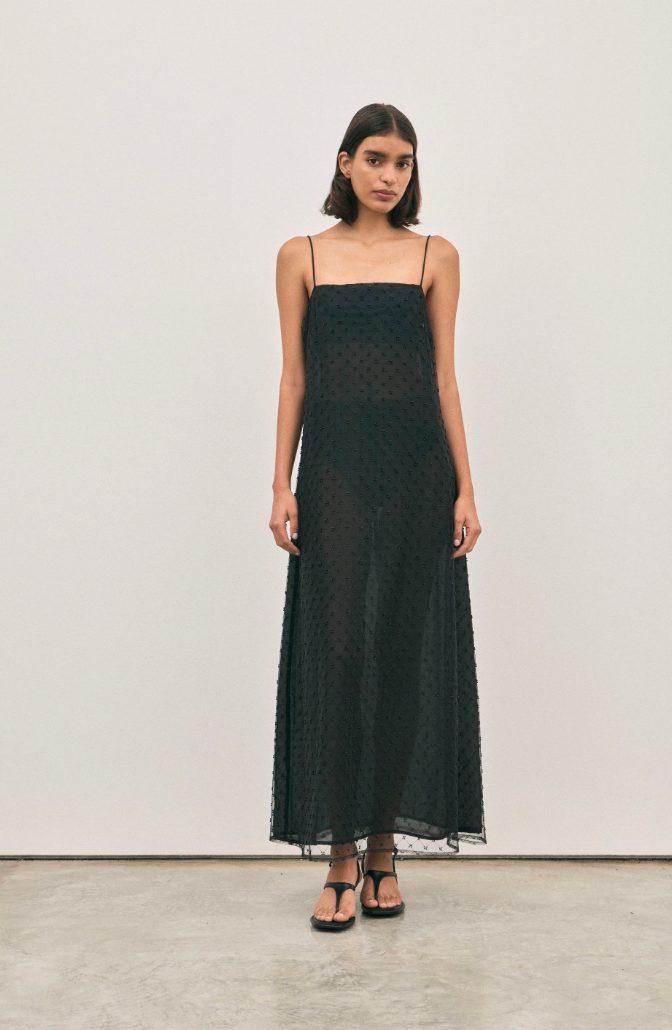 Solaqua Camilla Beaded Dress Noir