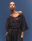 Kinga Csilla Midnight Lace Primavera Maxi Dress