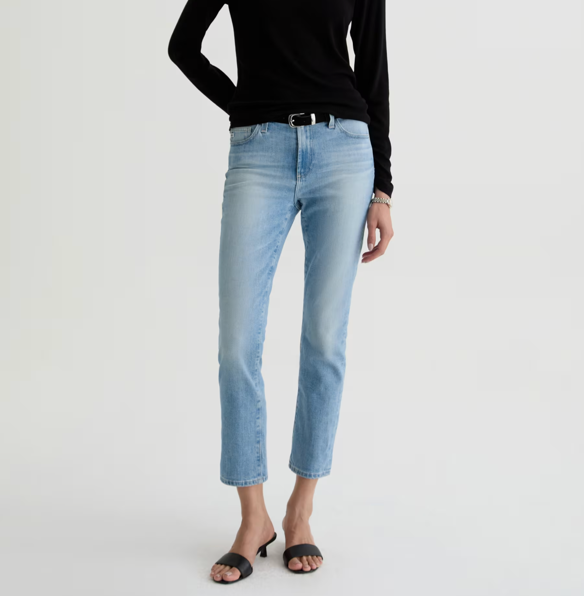 AG Mari Crop Jean Mid Rise Slim Straight Cruiser