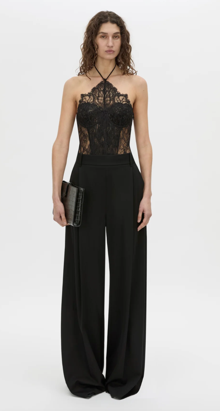 Camilla and Marc Elaris Lace Bodysuit Black