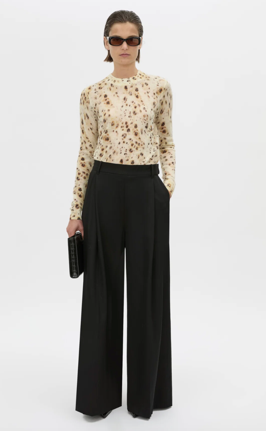 Camilla and Marc Teneva Printed Knit Sweater Spot Print