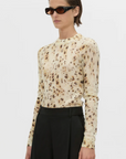Camilla and Marc Teneva Printed Knit Sweater Spot Print