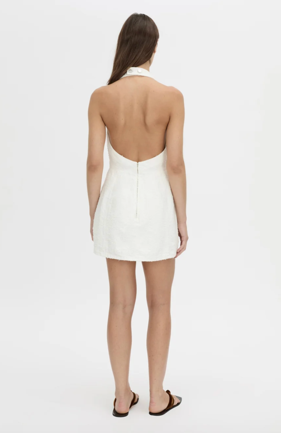 Camilla and Marc Aubrey Denim Mini Dress White Neps