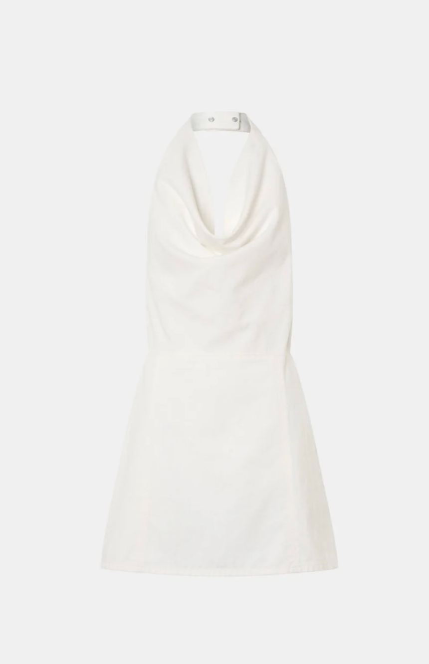 Camilla and Marc Aubrey Denim Mini Dress White Neps