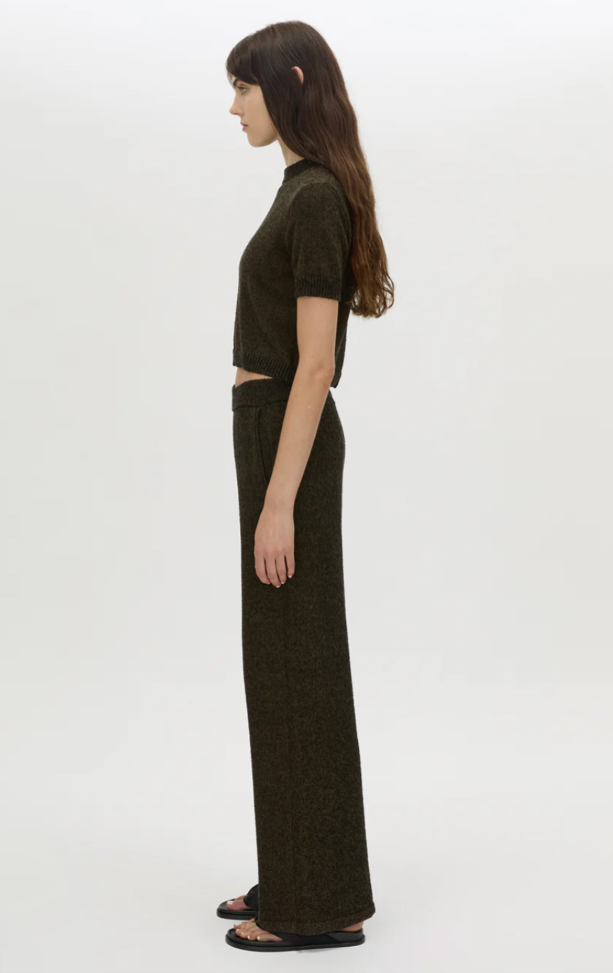 Camilla and Marc Soleo Textured Knit T Shirt Cocoa