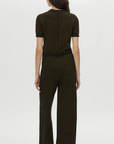 Camilla and Marc Soleo Textured Knit T Shirt Cocoa