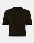 Camilla and Marc Soleo Textured Knit T Shirt Cocoa