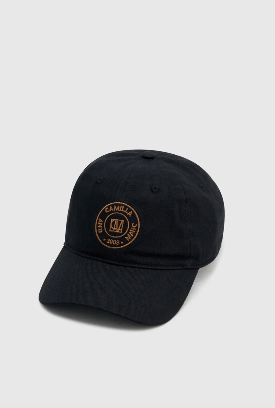 Camilla and Marc Westley Logo Cap Black Tan